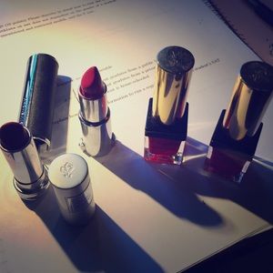 Lipstick; YSL, givenchy; Dior