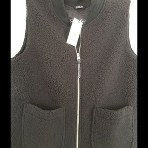 Calvin Klein performance women Fleece vest Black