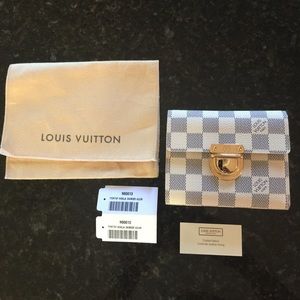 Authentic Louis Vuitton Damier Azur Koala wallet