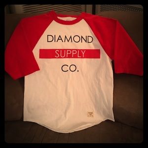 Men's baseball Diamond Supply Co. shirt.