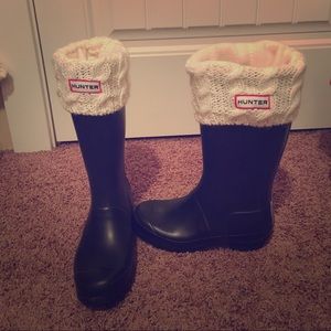 Fleece and knit Hunter socks