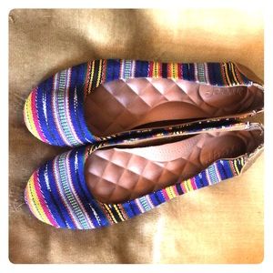 Reef ethnic print ballet flats size 9. New!