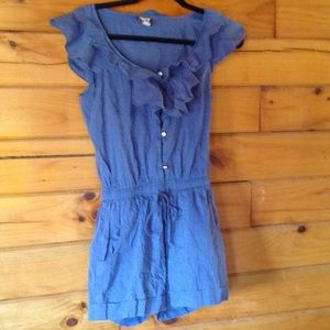 Cute Denim Romper