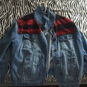 Forever 21, Jean and plaid jacket