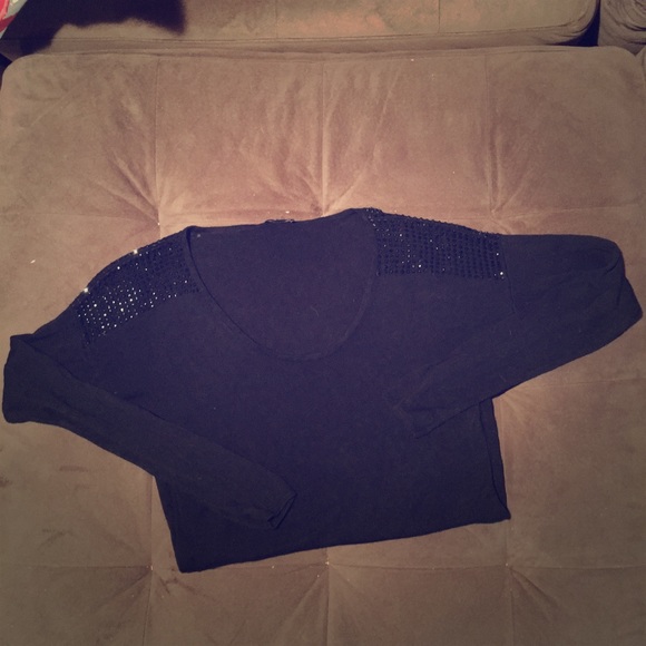 Express black bling sweater