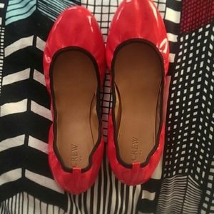 J. Crew flats coral colored
