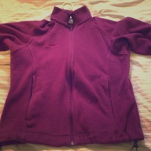Royal purple zip up Columbia fleece