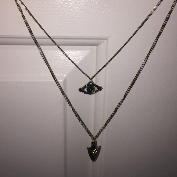 New urban outfitters eye & arrow layered necklace