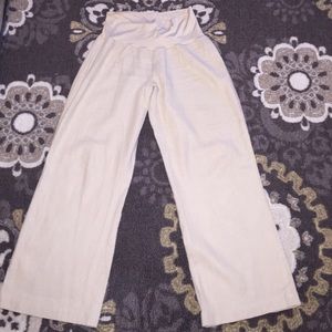 Breezy, comfortable, light, wide leg linen pants.