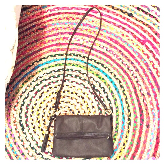 Brown Merona cross body purse
