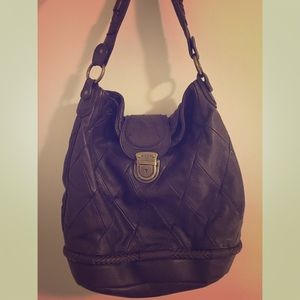 Brown leather Hype bag