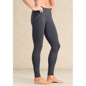 Athleta Relay Reflective Leggings- Flint Grey