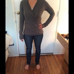 Anthropologie grey top
