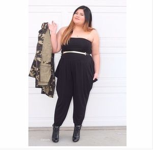 Plus size black jumpsuit