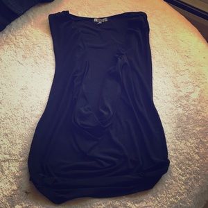 Charlotte Russe silky low v cut top