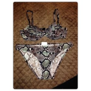 Silver by Gottex snakeskin bikini 12