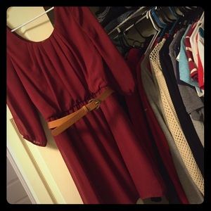 Maroon Charlotte Russe Dress
