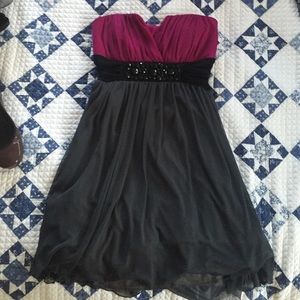 Trixxi Embellished Waist Dress