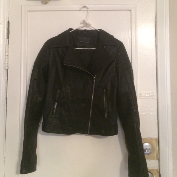 Faux leather jacket