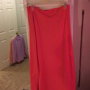 Patagonia coral maxi skirt