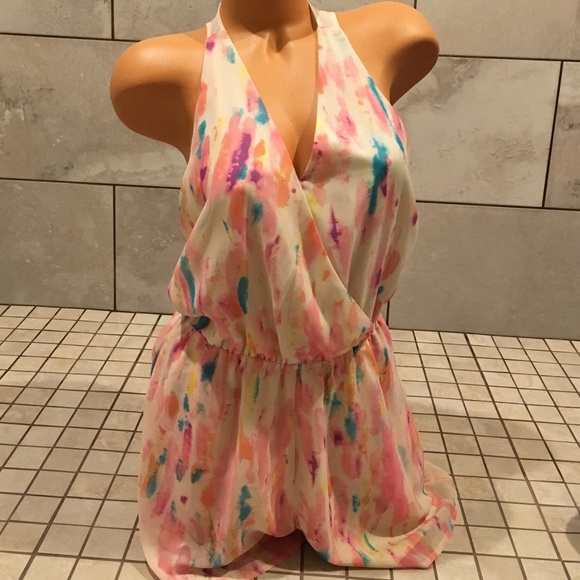 Water colored Short Romper