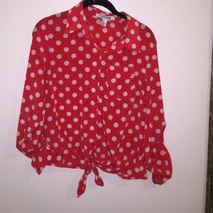 Fun button up blouse