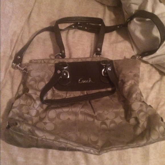 Brown sateen Coach