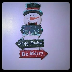 Medium snowman sign