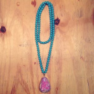 Handmade Beaded wrap necklace!!