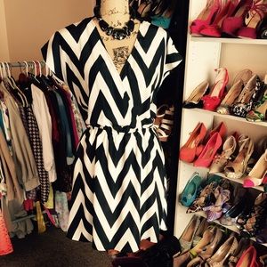 Black & White Chevron Dress Reduced!!!