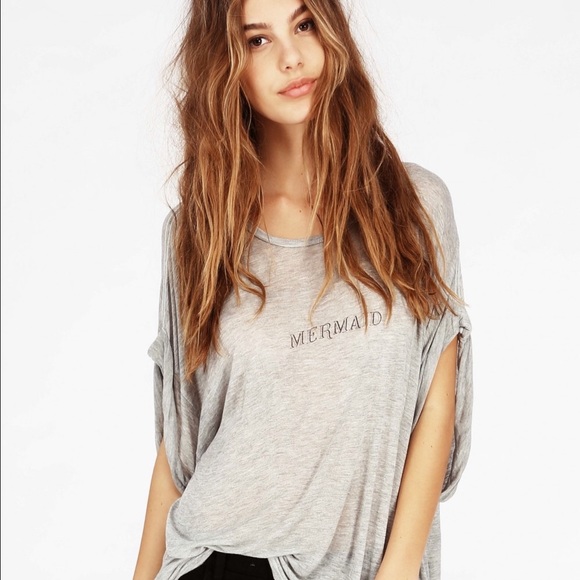 Wildfox Tiny Mermaid Boy Tee - Vintage Lace