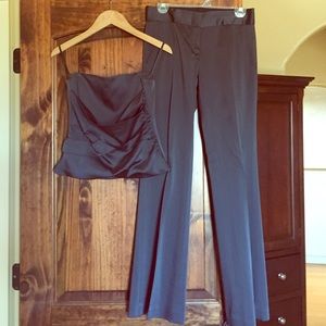 Satin holiday outfit