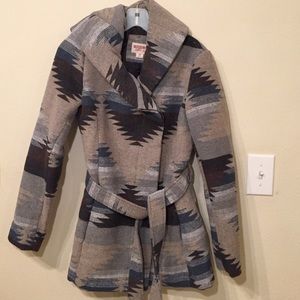 Mossimo Supply Co. Jackets & Coats - Mossimo Aztec Printed Wrap Coat Size S Mossimo Supply Co. Jackets & Coats - Mossimo Aztec Printed Wrap Coat Size S