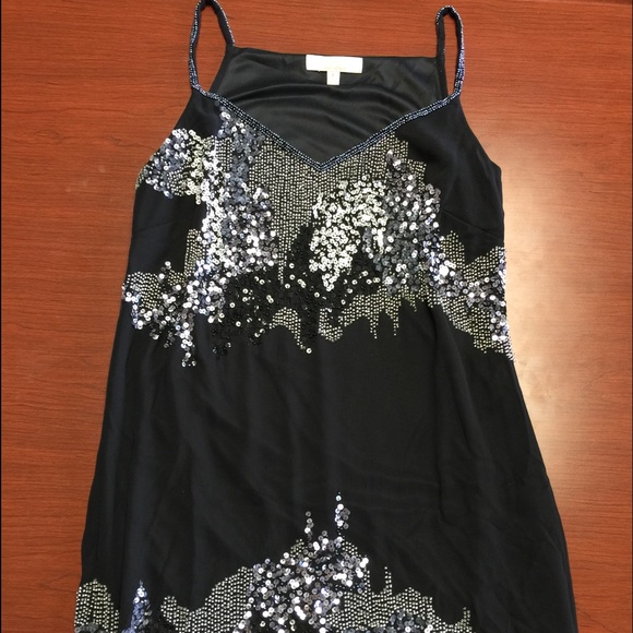 Aidan beaded slip cocktail dress.
