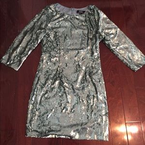 Lulu's Aqua Blue Sequin Dress