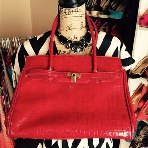 Bags - Croc embossed locket purse Bags - Croc embossed locket purse