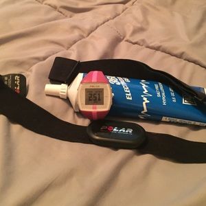 Polar FT4 heart rate calorie monitor. Used 1x.