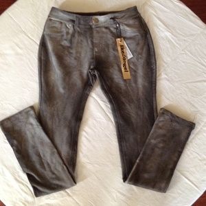 Gray/Khaki Jean Jeggings