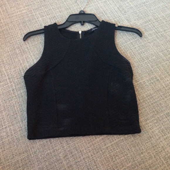 Soprano Tops - Black tight crop top