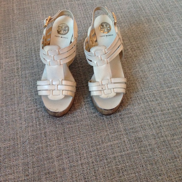 White Tory burch wedges - Picture 2 of 2