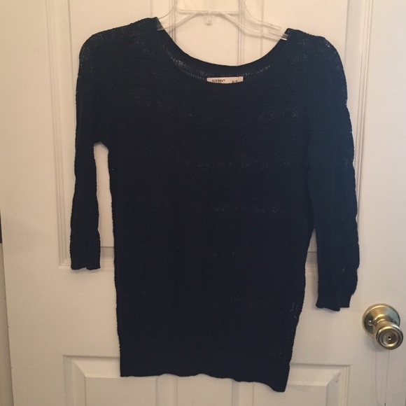 Navy knit sweater