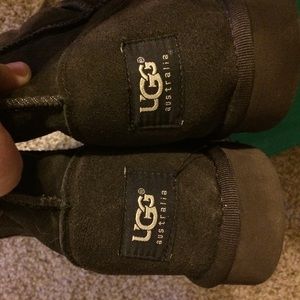 Dark brown Uggs