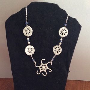 Hand crocheted necklace