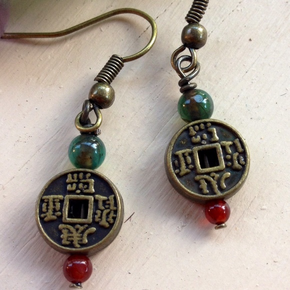 Jewelry - ⭐️SALE⭐️Gemstone Good Fortune Earrings