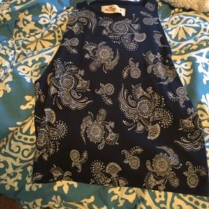 Hollister Crop Top (Floral/Paisley)