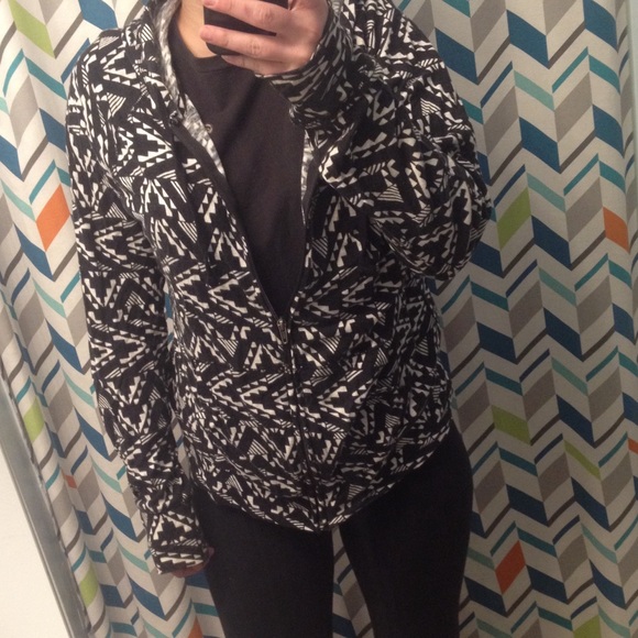 Black and White Tribal Print Jacket
