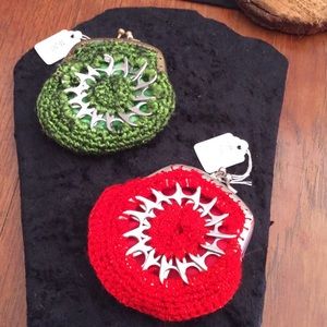 Crochet hand made coin wallet