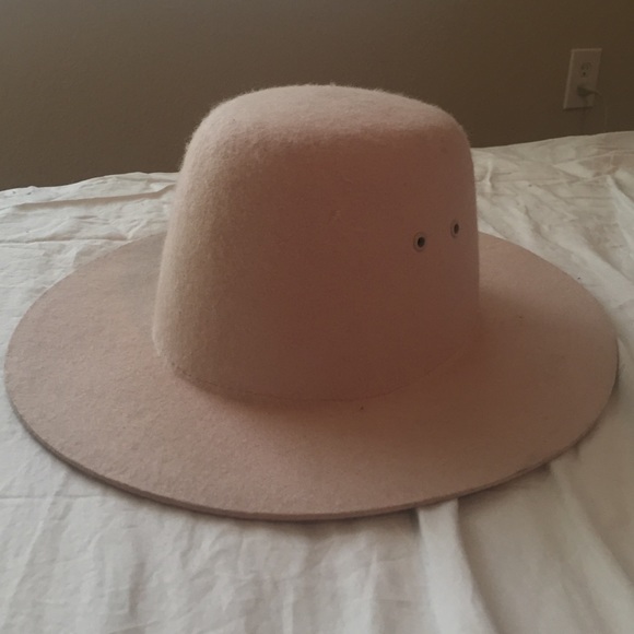 Nasty Gal blush pink wool hat