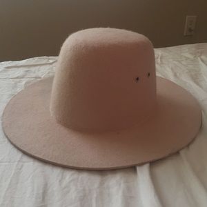 Nasty Gal blush pink wool hat