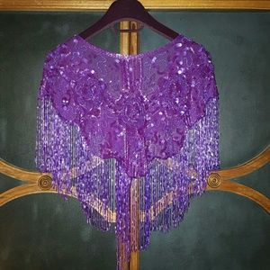 HOST PICK!!! Vintage glam beaded shawl!